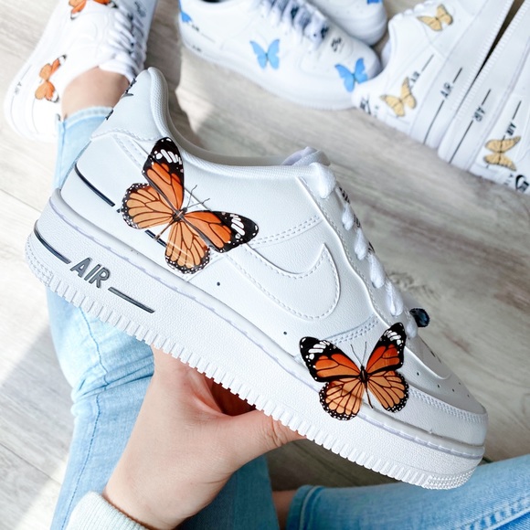 NIKE AIR FORCE 1 low butterfly custom - Picture 4 of 13